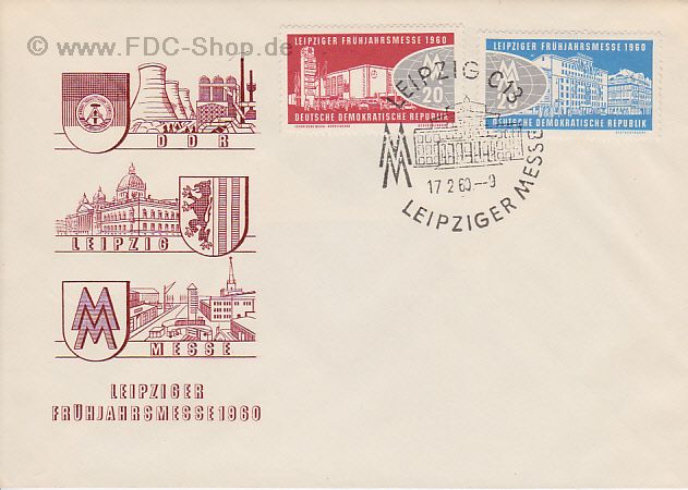 Ersttagsbrief DDR Mi-Nr: 750-751, Leipziger Frühjahrsmesse Ersttagsbrief DDR Mi-Nr: 750-751, Leipziger Frühjahrsmesse